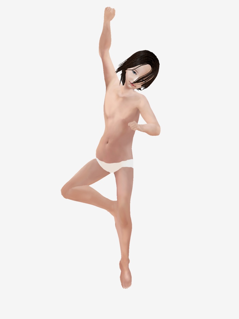 適度なリアル感の着せ替えドール 中性的男性 素体 vroidデータ VRMデータ