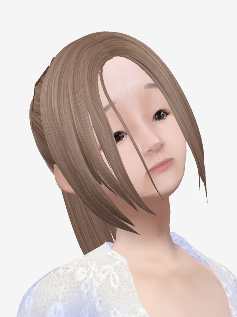 適度なリアル感の着せ替えドール モデル体型の女の子 シンメトリー 素体 vroidデータ VRMデータ