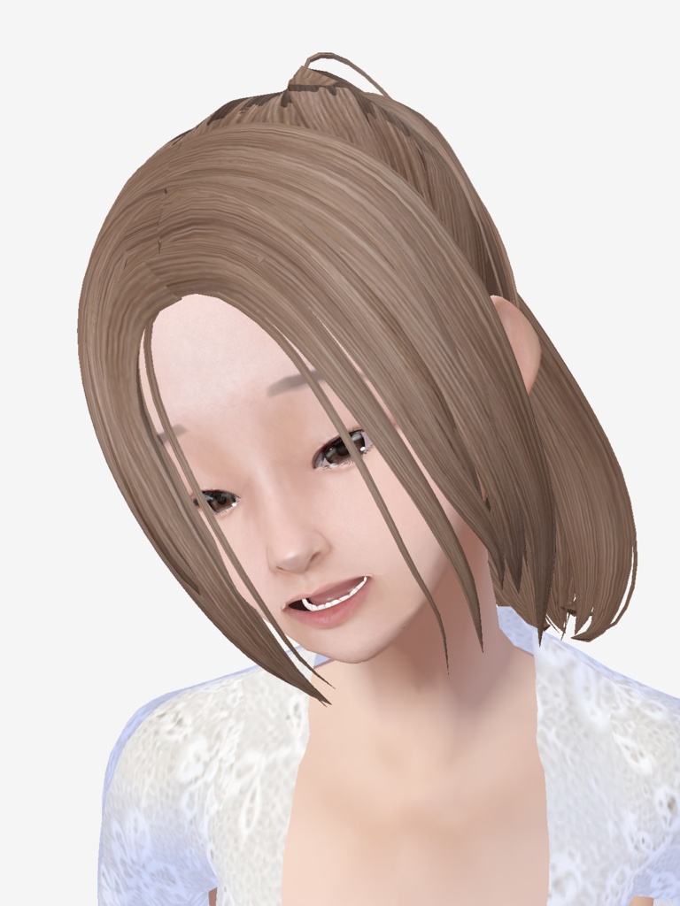 適度なリアル感の着せ替えドール モデル体型の女の子 シンメトリー 素体 vroidデータ VRMデータ