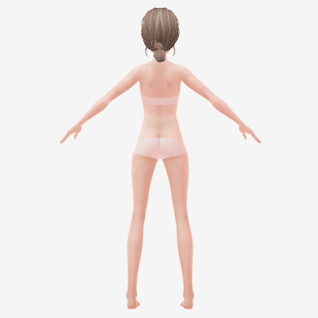 適度なリアル感の着せ替えドール 陸上部の女の子 素体 vroidデータ VRMデータ