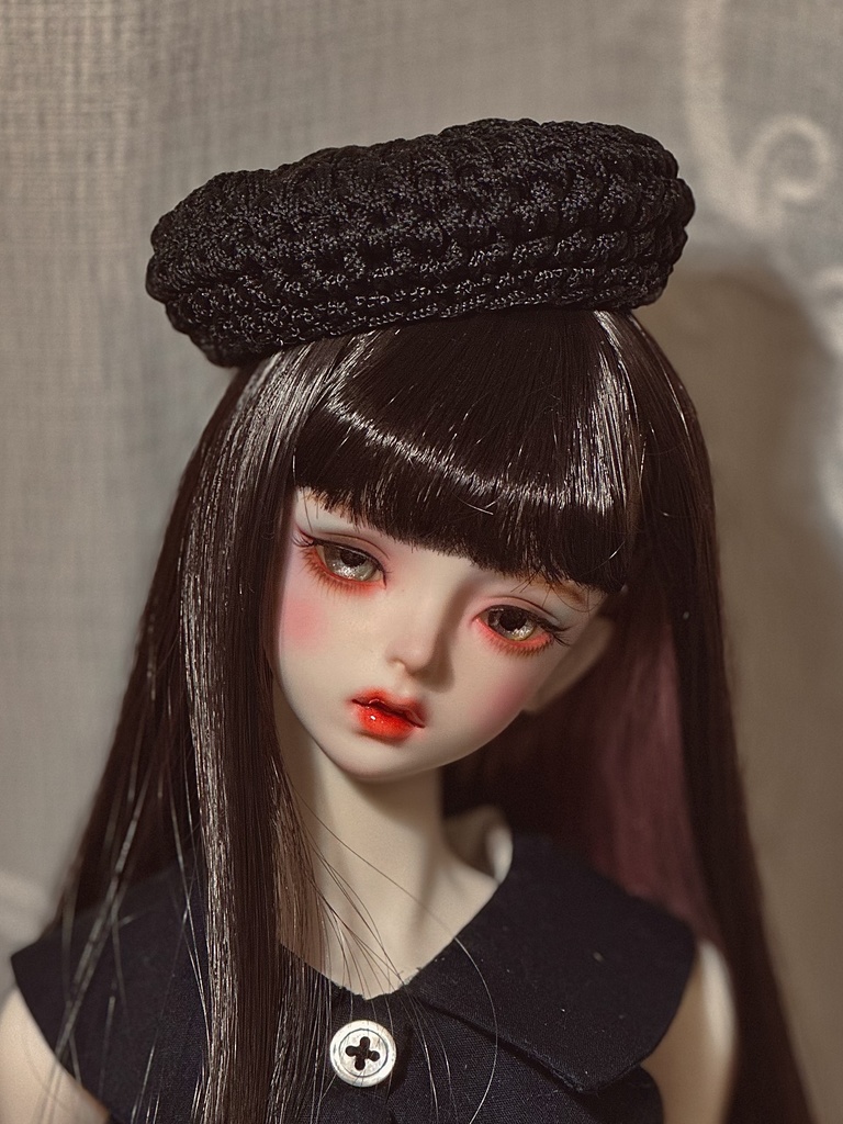 黒ベレー帽