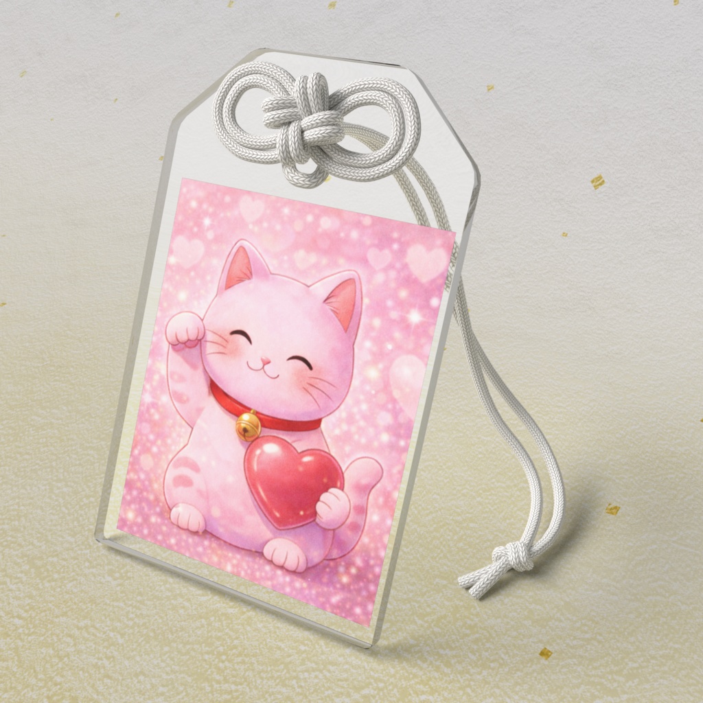 恋の招き猫 アクリル御守り
