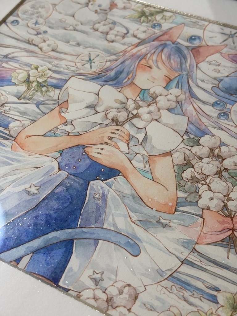 額装原画「優しい君に温かい夢を」