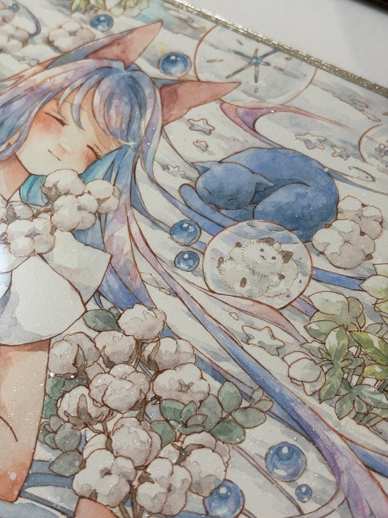 額装原画「優しい君に温かい夢を」