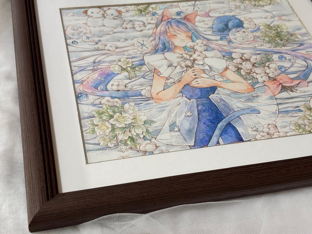 額装原画「優しい君に温かい夢を」