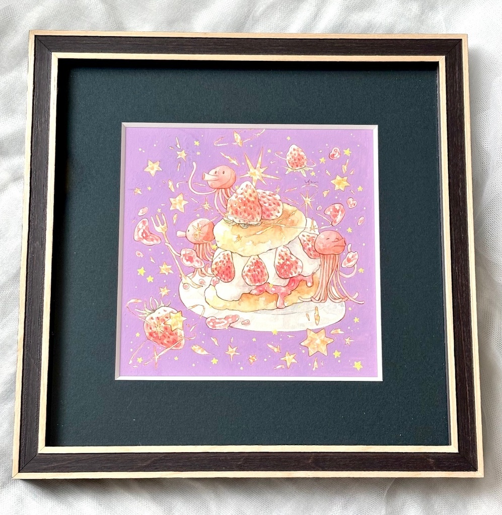 額装原画「宇宙人の惑星ショートケーキ」