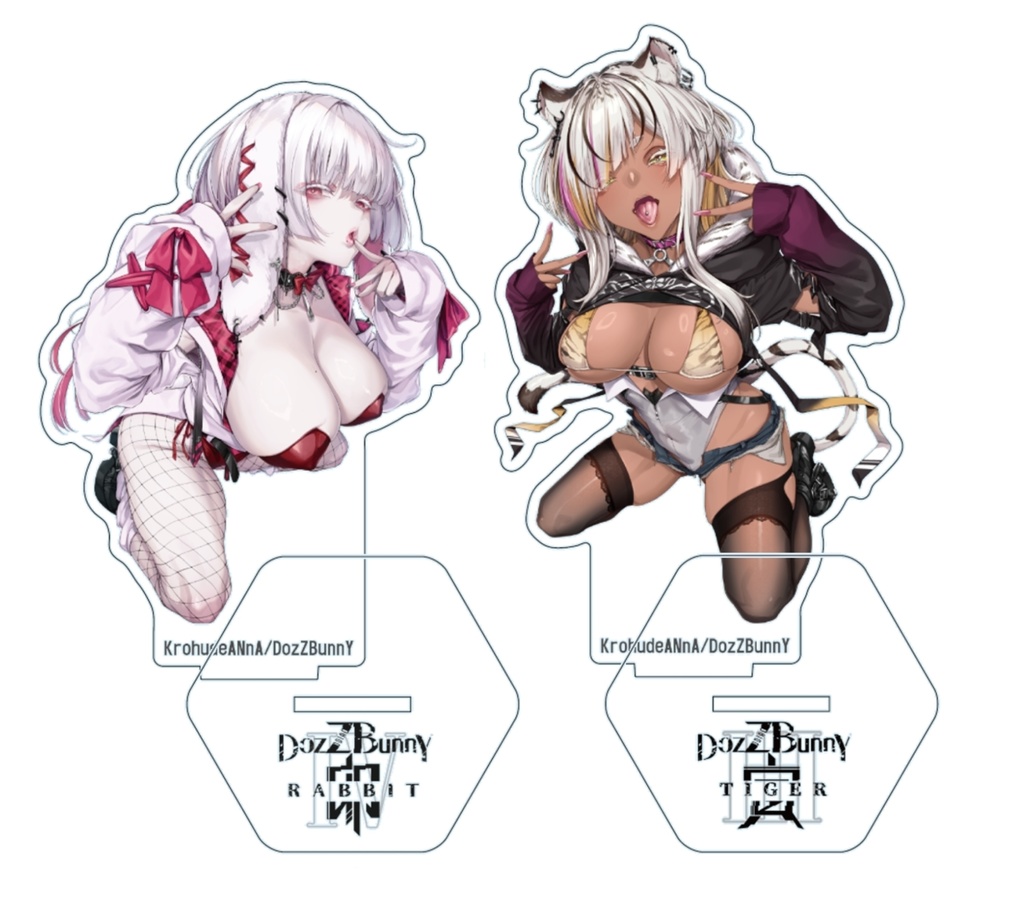 DozZBunnYアクリルスタンド　病み兎たん　/　虎ギャルココア