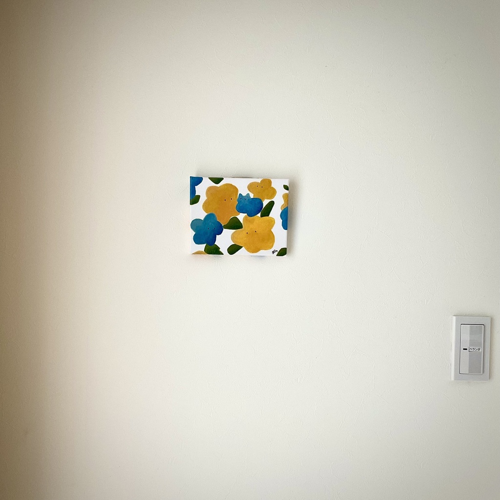 手描きキャンバス『お昼寝スポット』