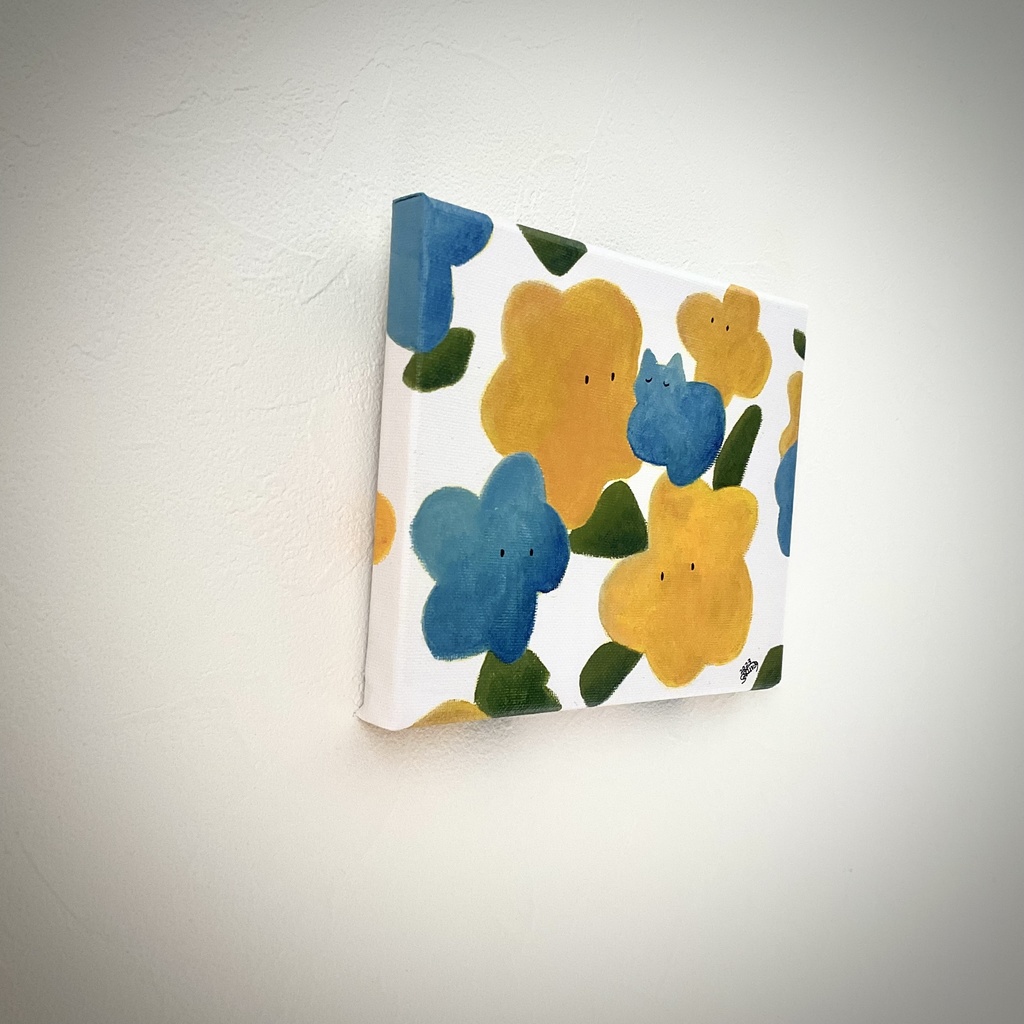 手描きキャンバス『お昼寝スポット』