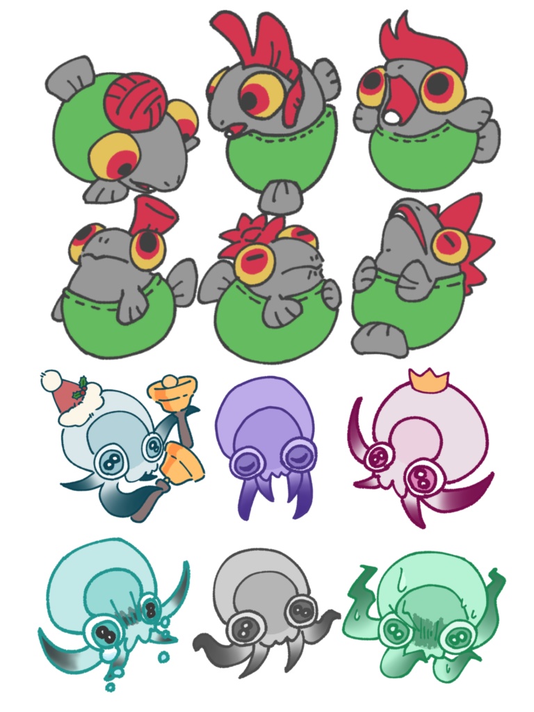 シールセット　コダコ＆コジャケ