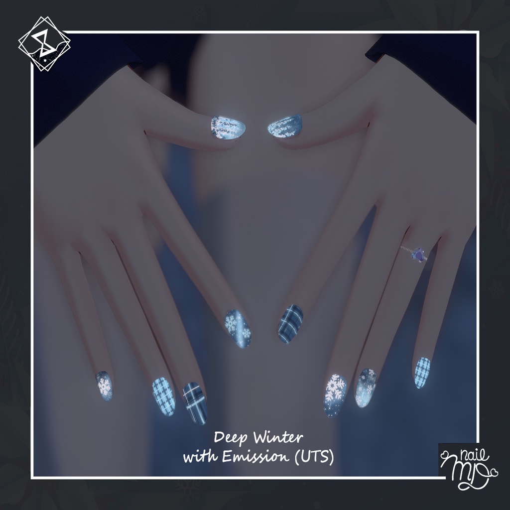 【MDollnail対応】C&W NailTips Set ネイルチップセット【VRChat向けネイルチップ】