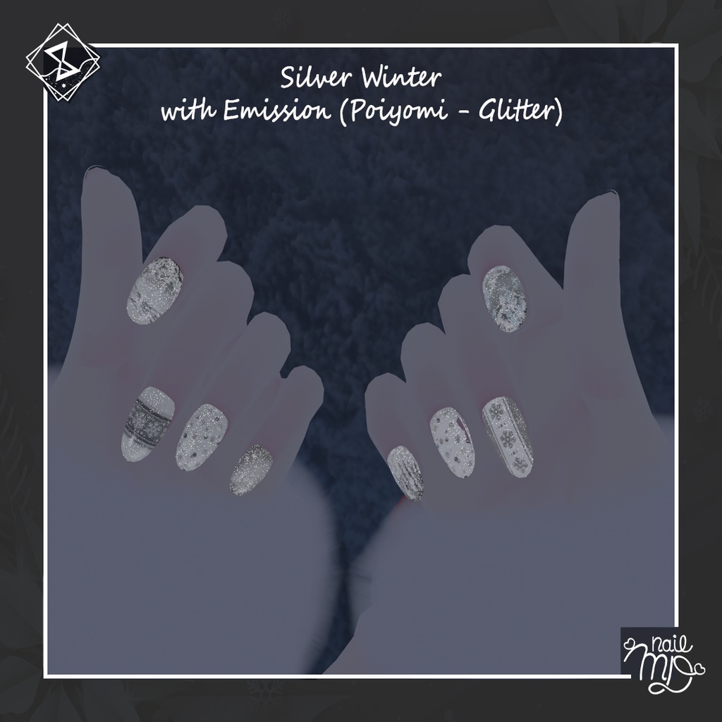 【MDollnail対応】C&W NailTips Set ネイルチップセット【VRChat向けネイルチップ】