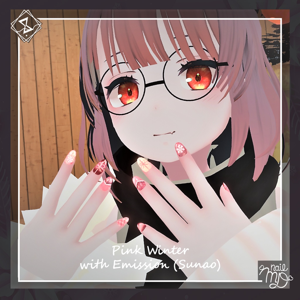 【MDollnail対応】C&W NailTips Set ネイルチップセット【VRChat向けネイルチップ】