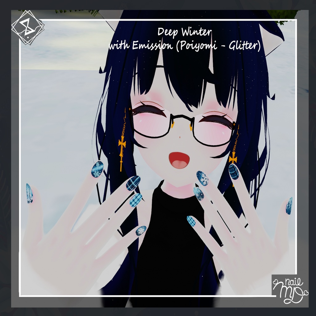 【MDollnail対応】C&W NailTips Set ネイルチップセット【VRChat向けネイルチップ】