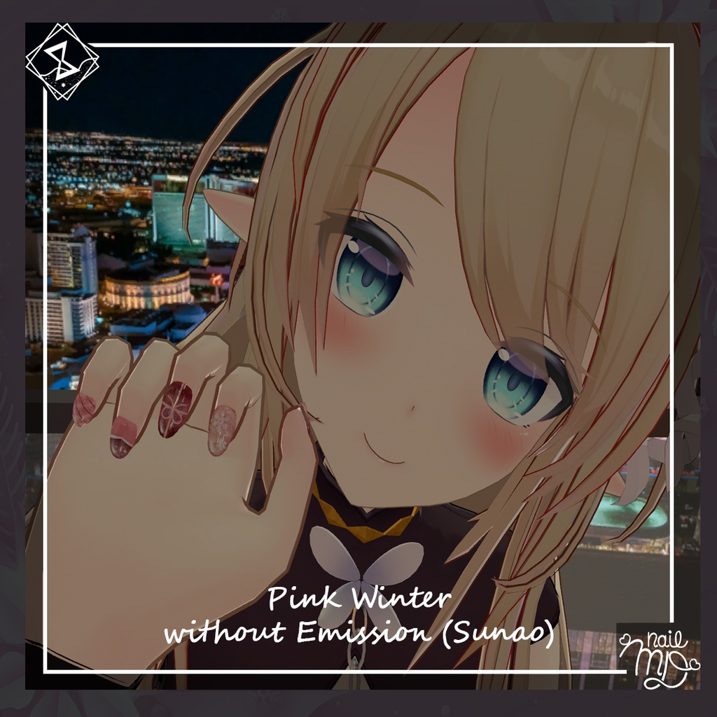 【MDollnail対応】C&W NailTips Set ネイルチップセット【VRChat向けネイルチップ】