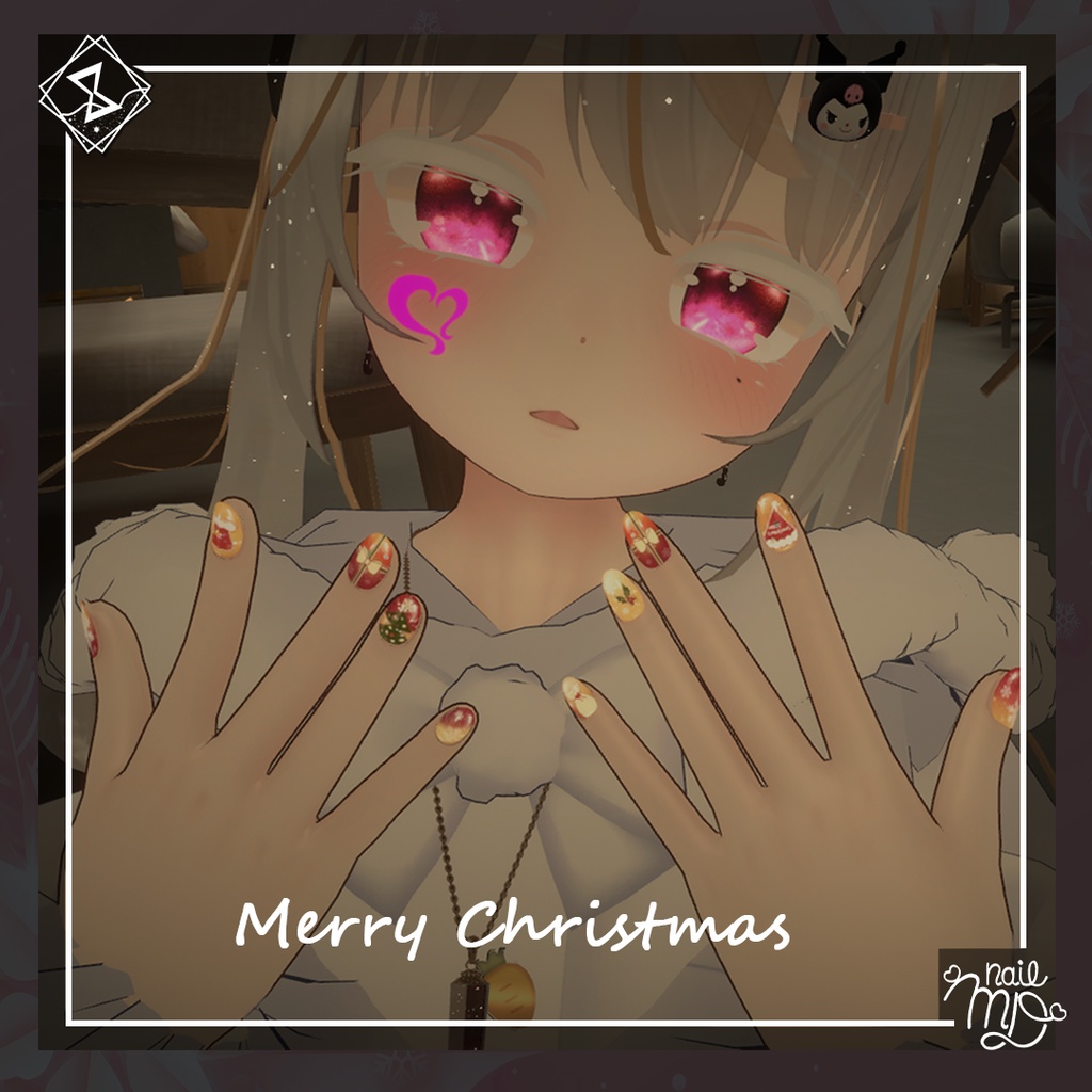 【MDollnail対応】C&W NailTips Set ネイルチップセット【VRChat向けネイルチップ】