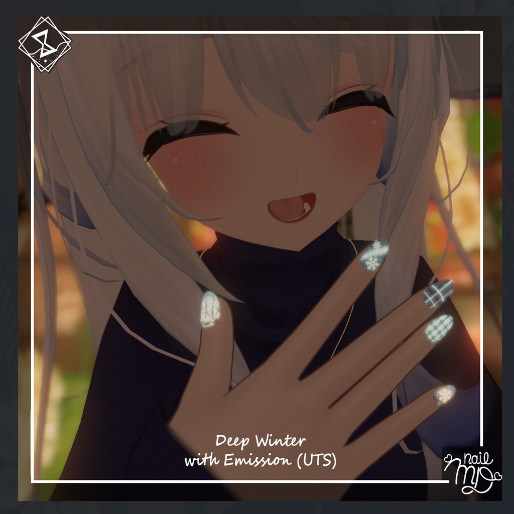 【MDollnail対応】C&W NailTips Set ネイルチップセット【VRChat向けネイルチップ】