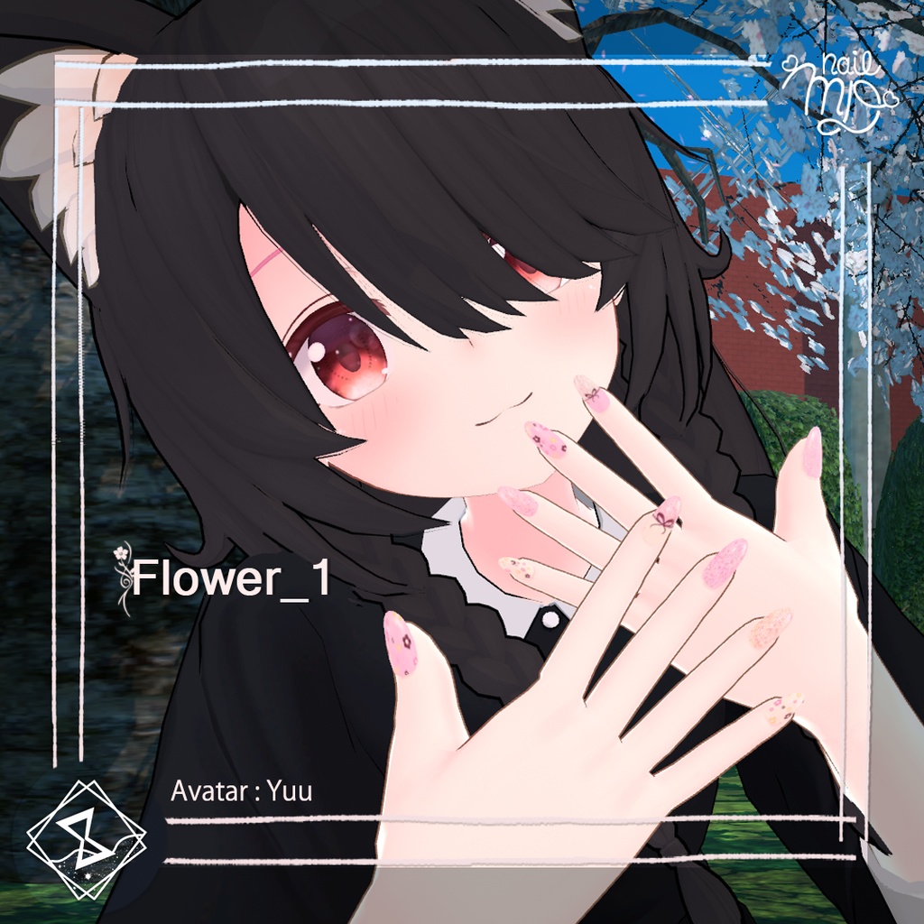 【MDollnail対応】F&B NailTip Set【VRChat向けネイルチップ】