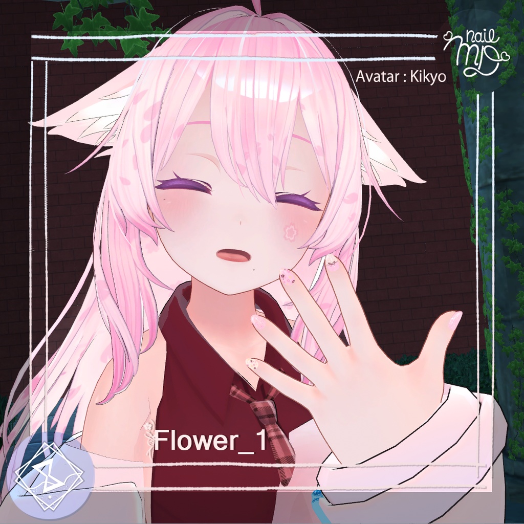 【MDollnail対応】F&B NailTip Set【VRChat向けネイルチップ】