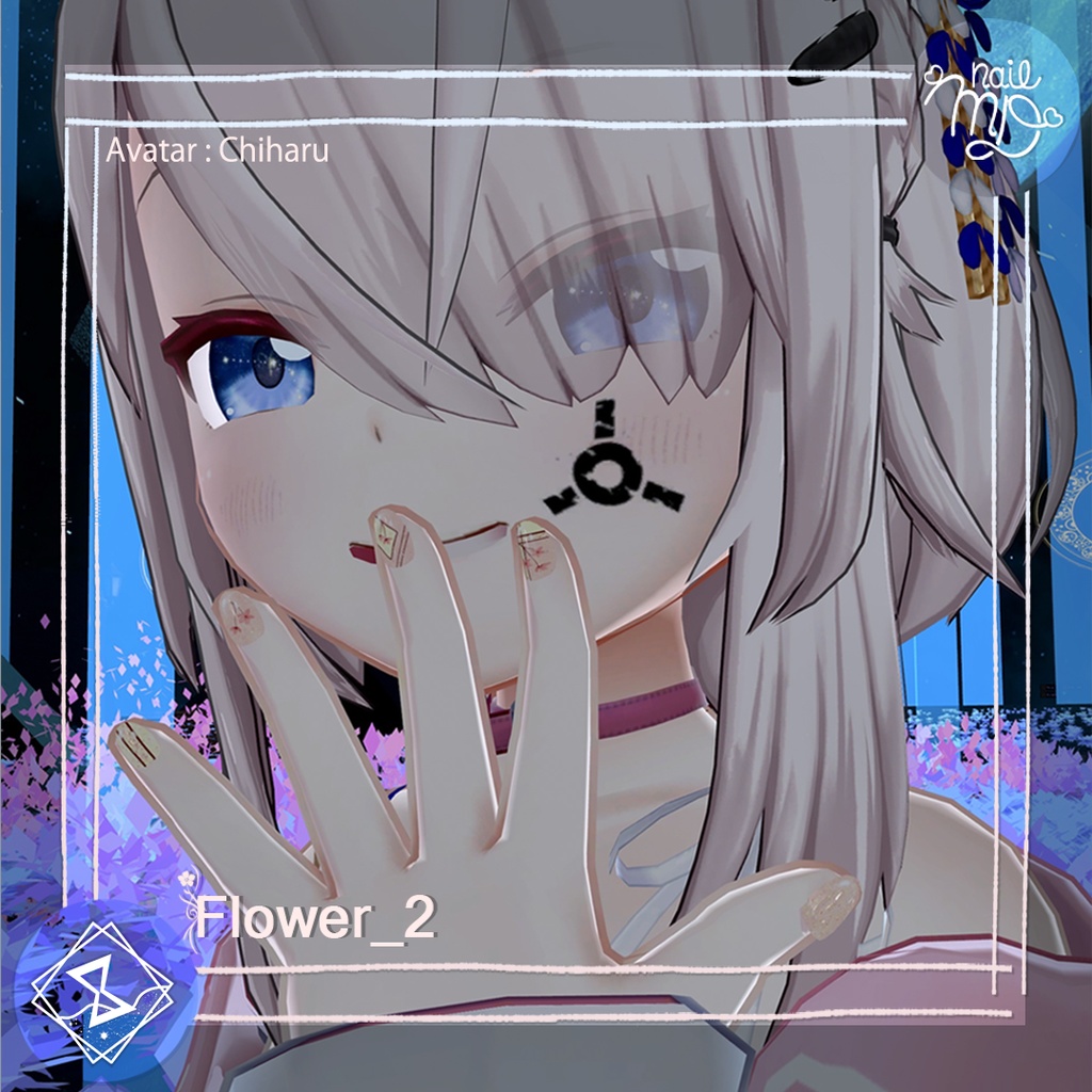 【MDollnail対応】F&B NailTip Set【VRChat向けネイルチップ】