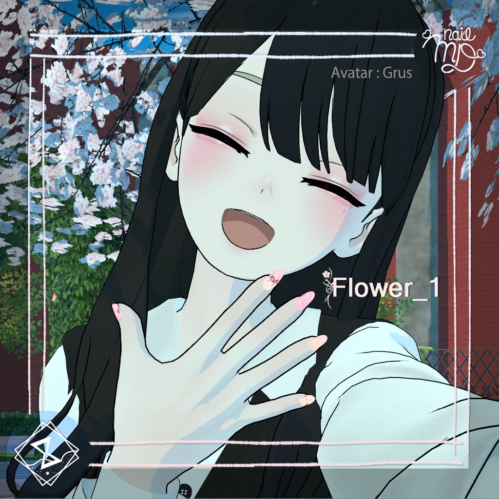 【MDollnail対応】F&B NailTip Set【VRChat向けネイルチップ】