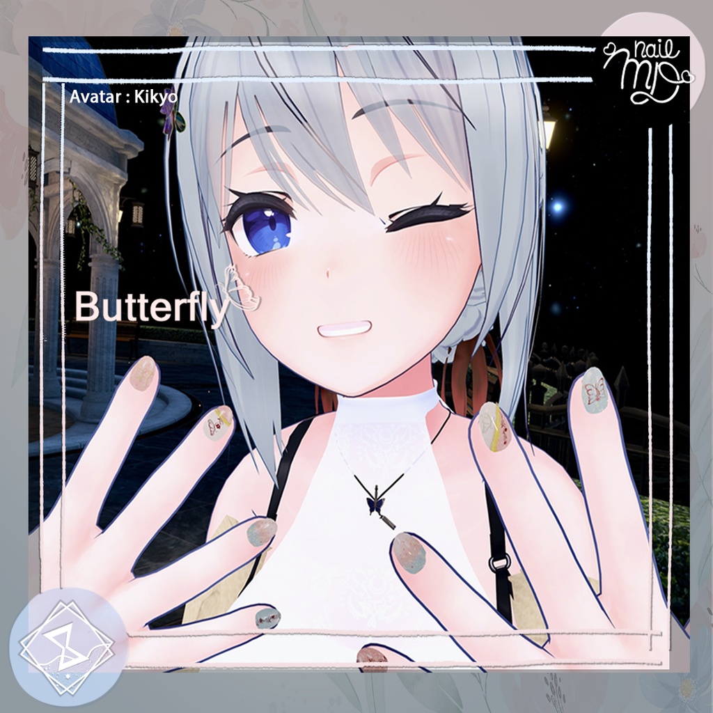 【MDollnail対応】F&B NailTip Set【VRChat向けネイルチップ】