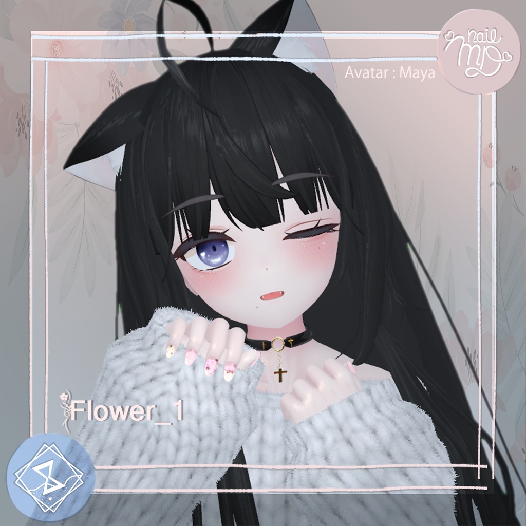 【MDollnail対応】F&B NailTip Set【VRChat向けネイルチップ】