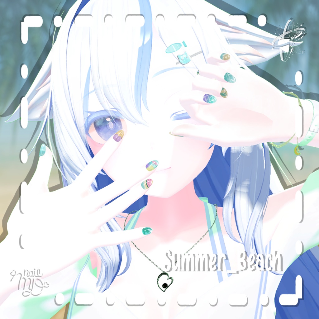 SummerTime NailTips Set【MDollnail対応】