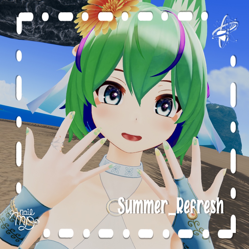 SummerTime NailTips Set【MDollnail対応】