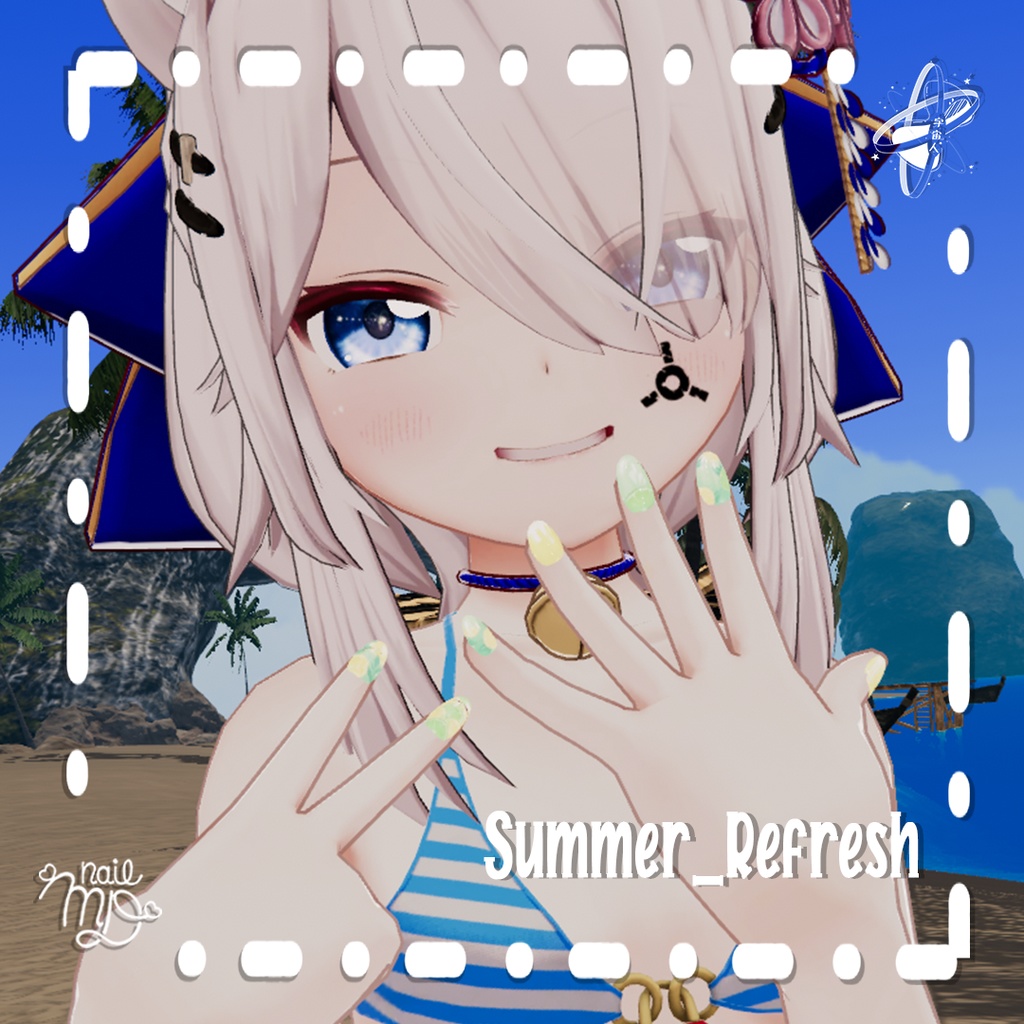 SummerTime NailTips Set【MDollnail対応】