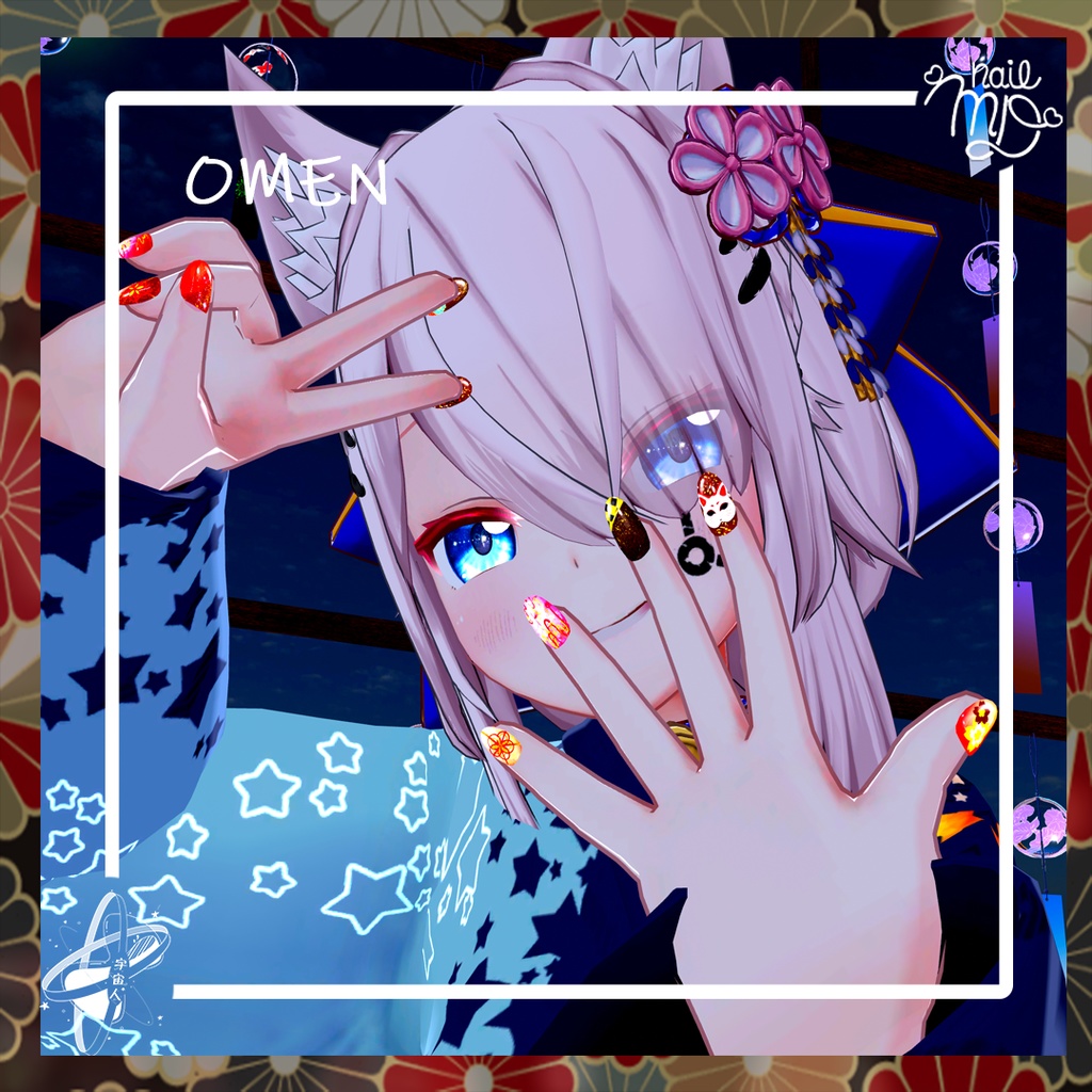 Wafu Style NailTips Set【MDollnail対応】