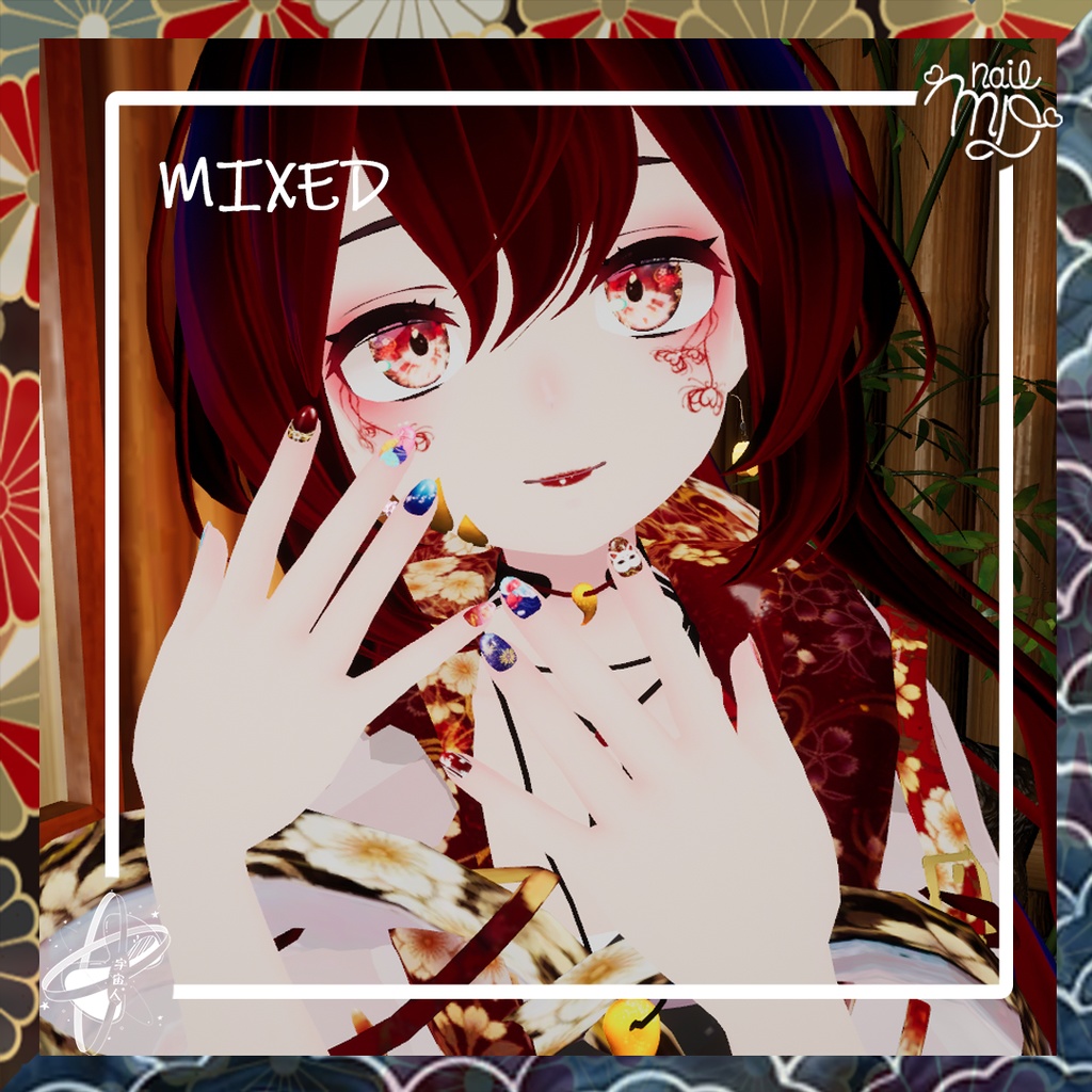 Wafu Style NailTips Set【MDollnail対応】