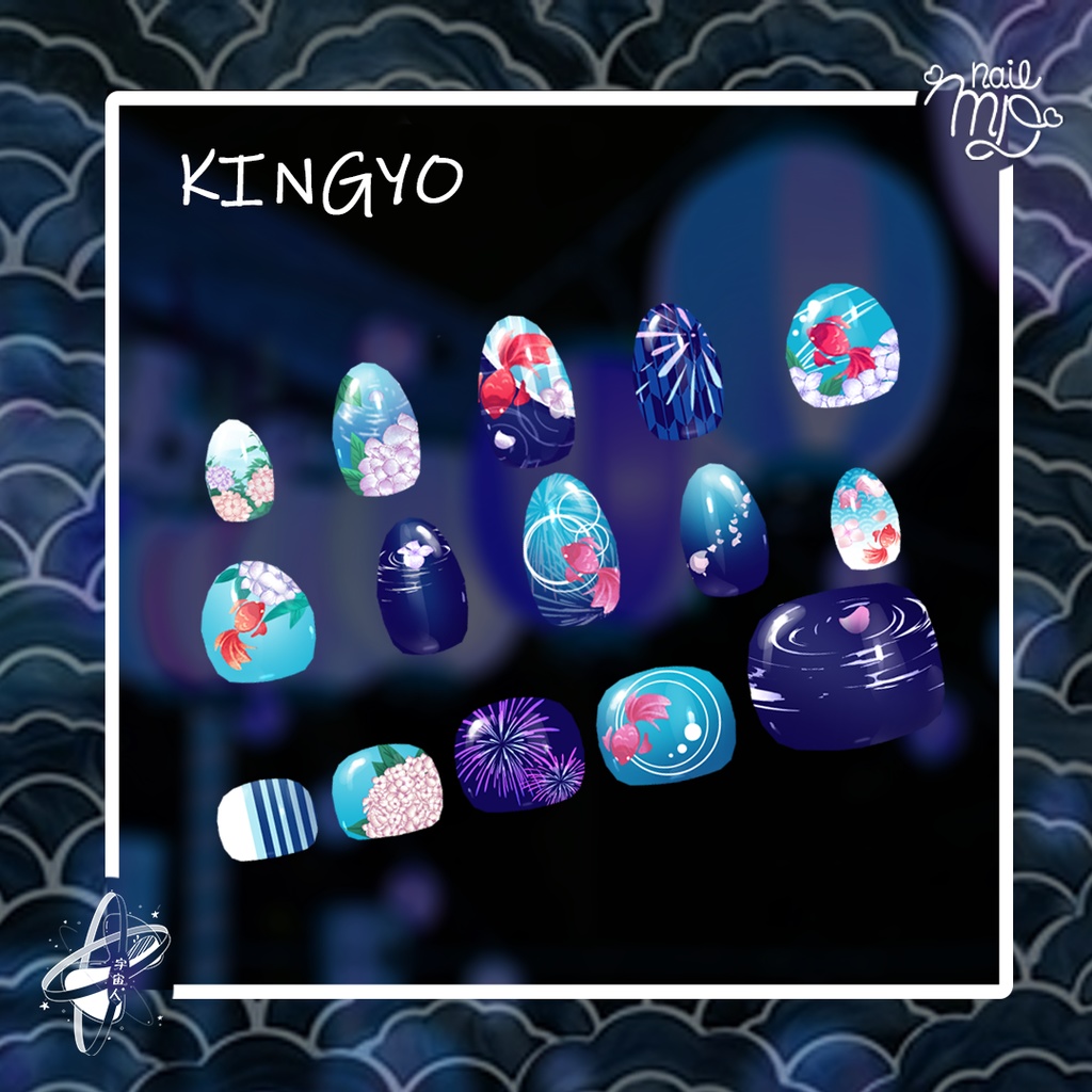 Wafu Style NailTips Set【MDollnail対応】