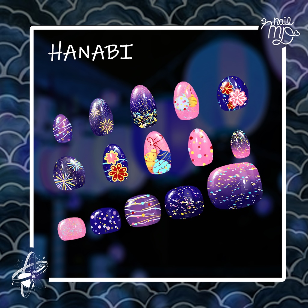 Wafu Style NailTips Set【MDollnail対応】