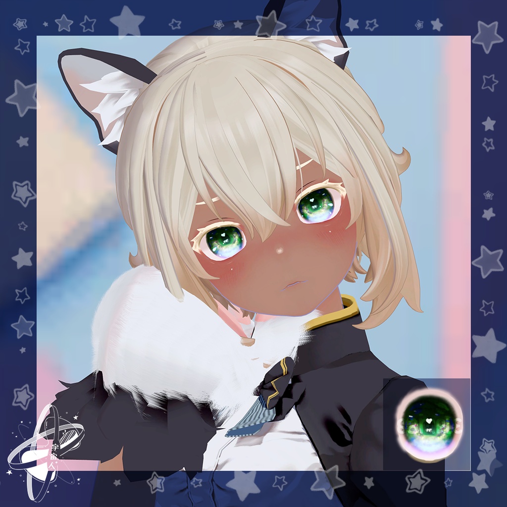 【New NecoMaid専用】プランネット瞳テクスチャ Planet Eye Texture