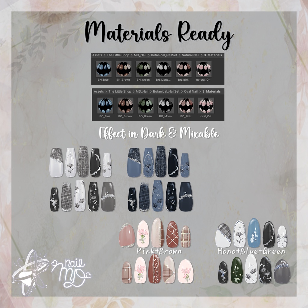 Botanical Nailtips Set【MDollnail対応】