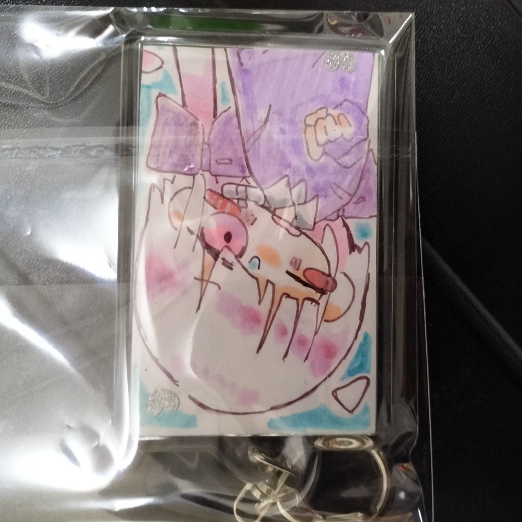 大キーホルダー（中身手描き）