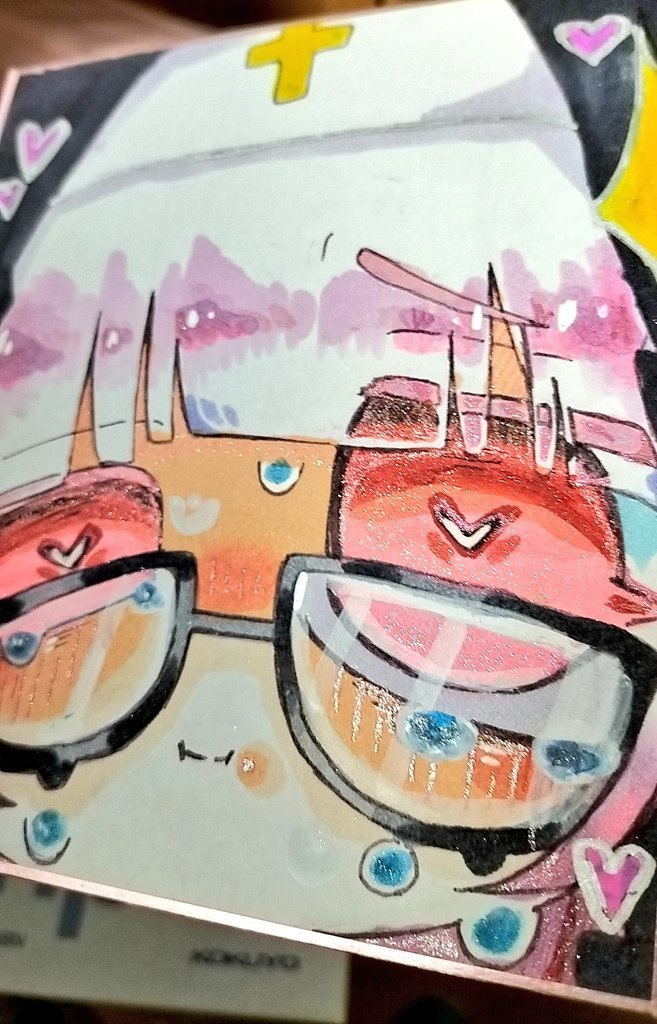 色紙　シスター　コピック