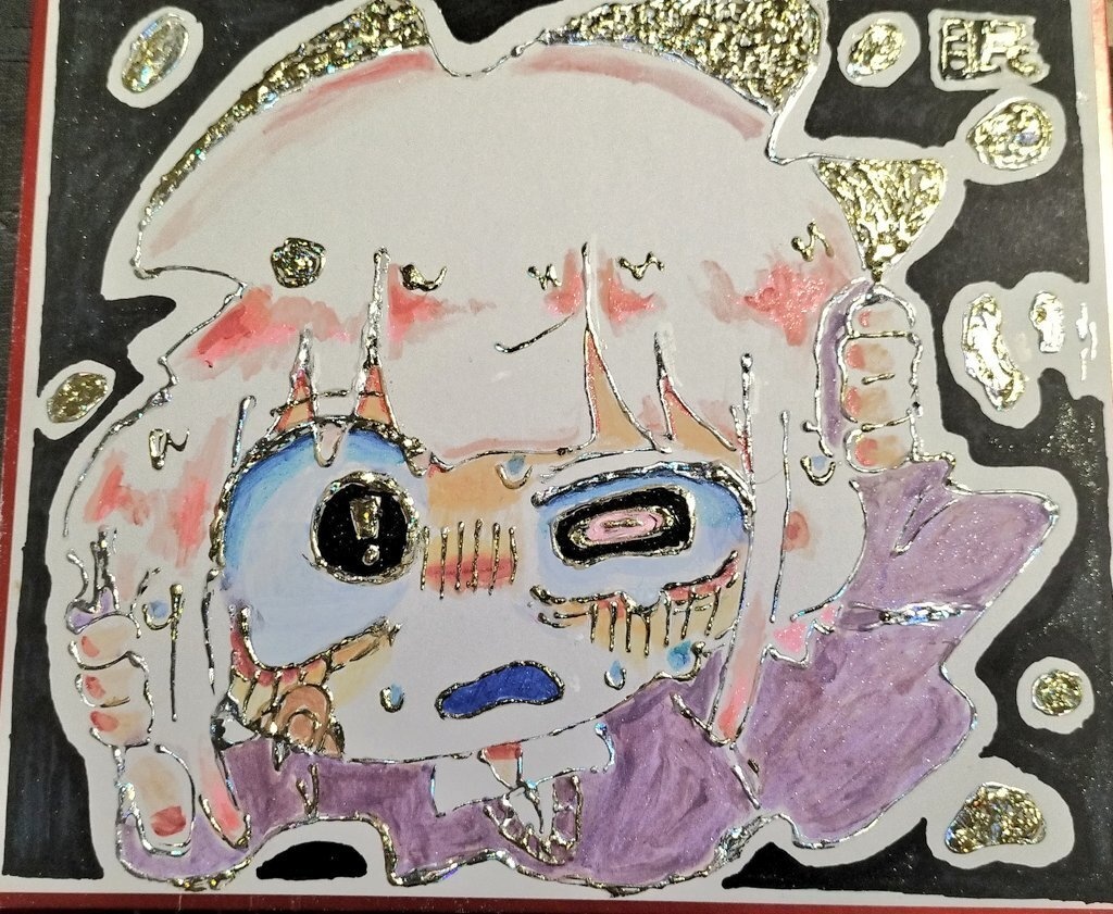 ノリ色紙　大　（絵の具