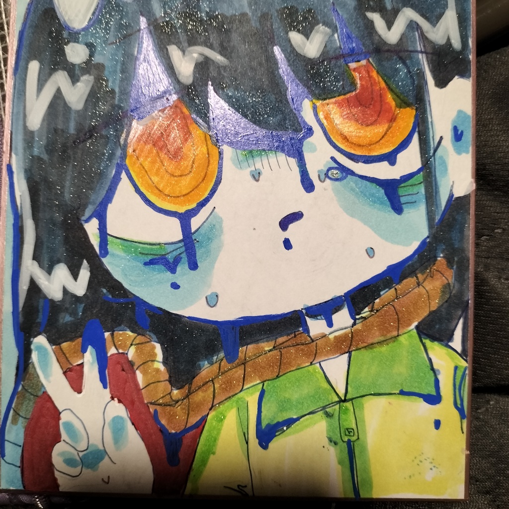 色紙２枚セット（絵の具とか