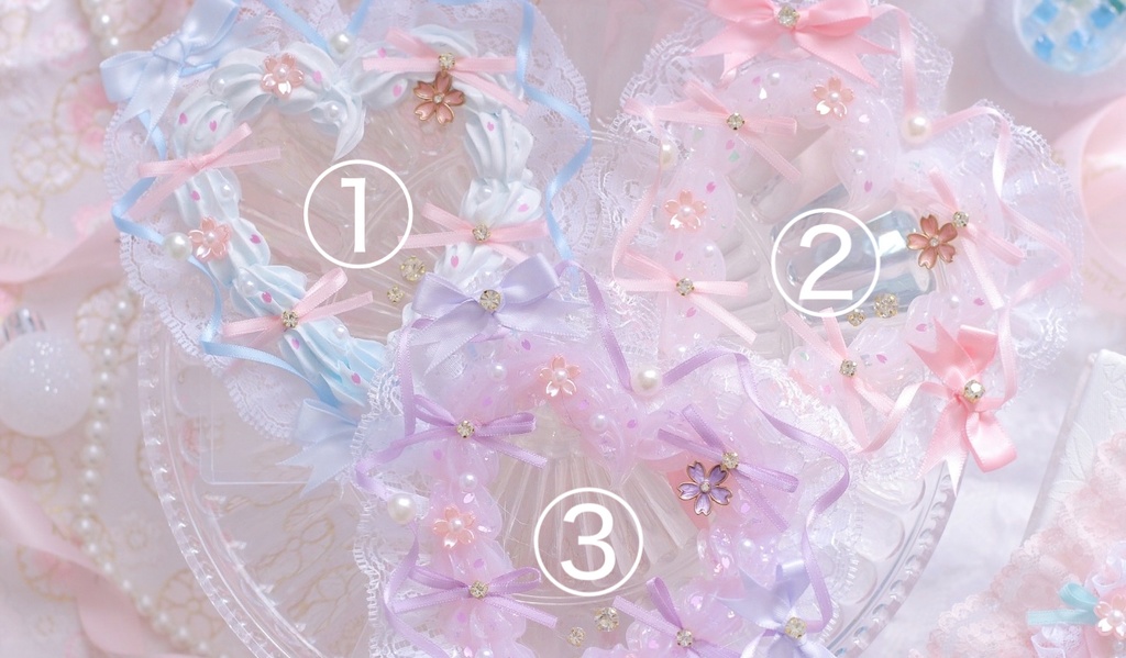 桜ハートケーキ🌸 (チェキサイズトレカデコケース)