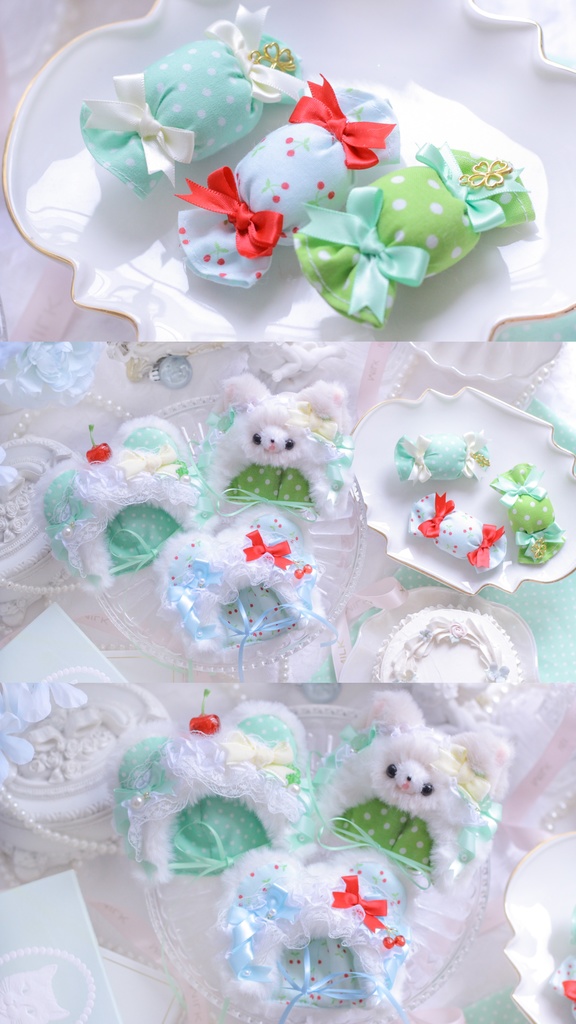 wish core🍀🍒💭お帽子10〜12サイズ