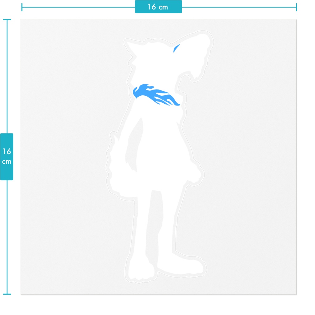 ジェットステッカー シルエットA_W(クリア)