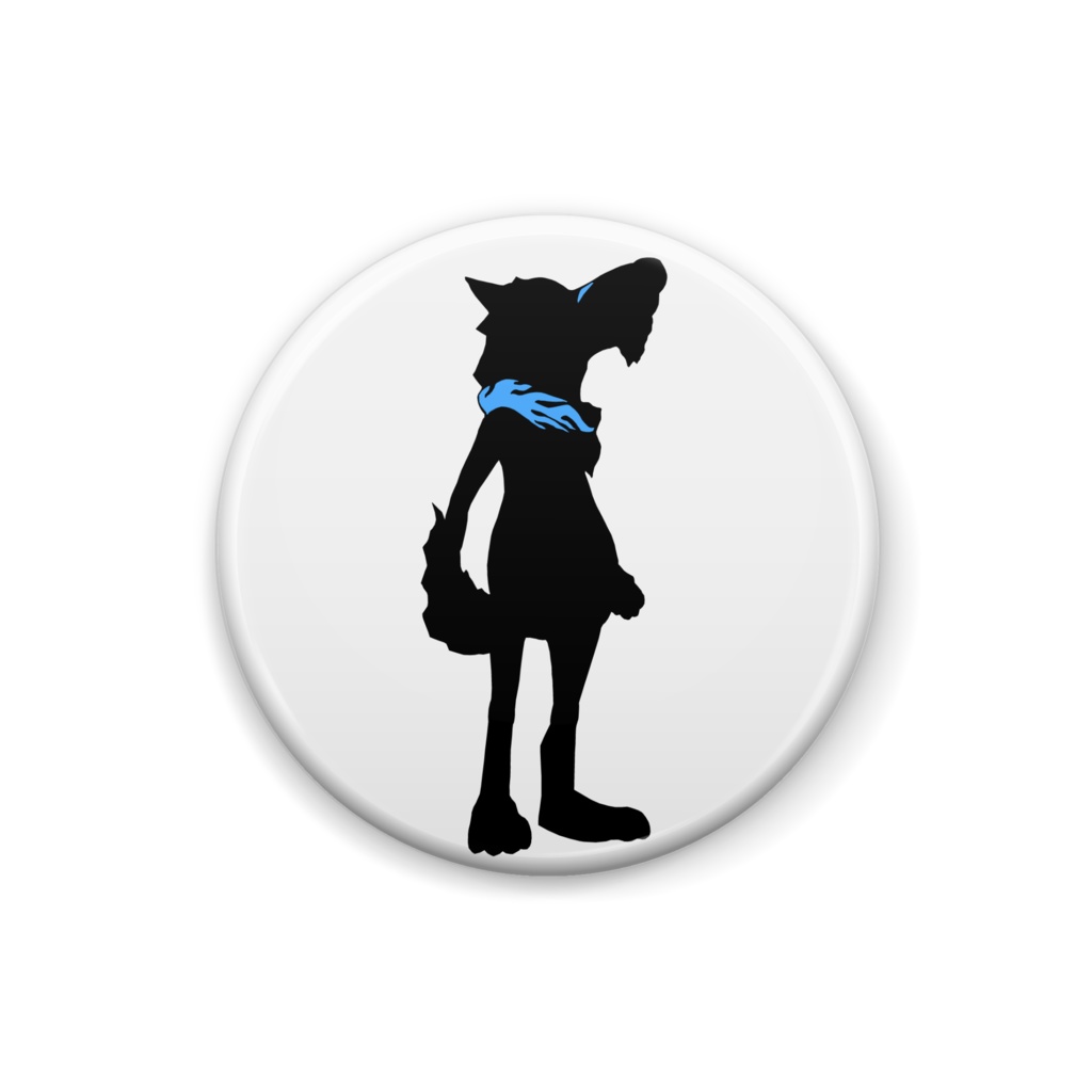 ジェット缶バッヂ　シルエットA