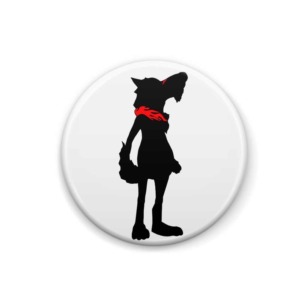 ジェット缶バッヂ　シルエットB