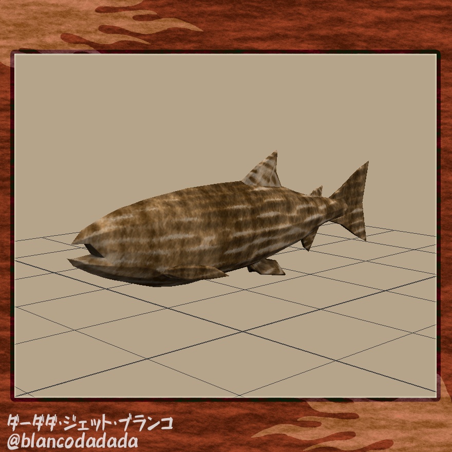 鮭を咥えた木彫りの熊