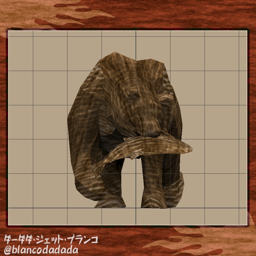 鮭を咥えた木彫りの熊