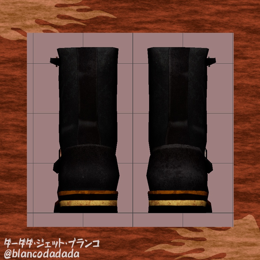 汚れたエンジニアブーツ