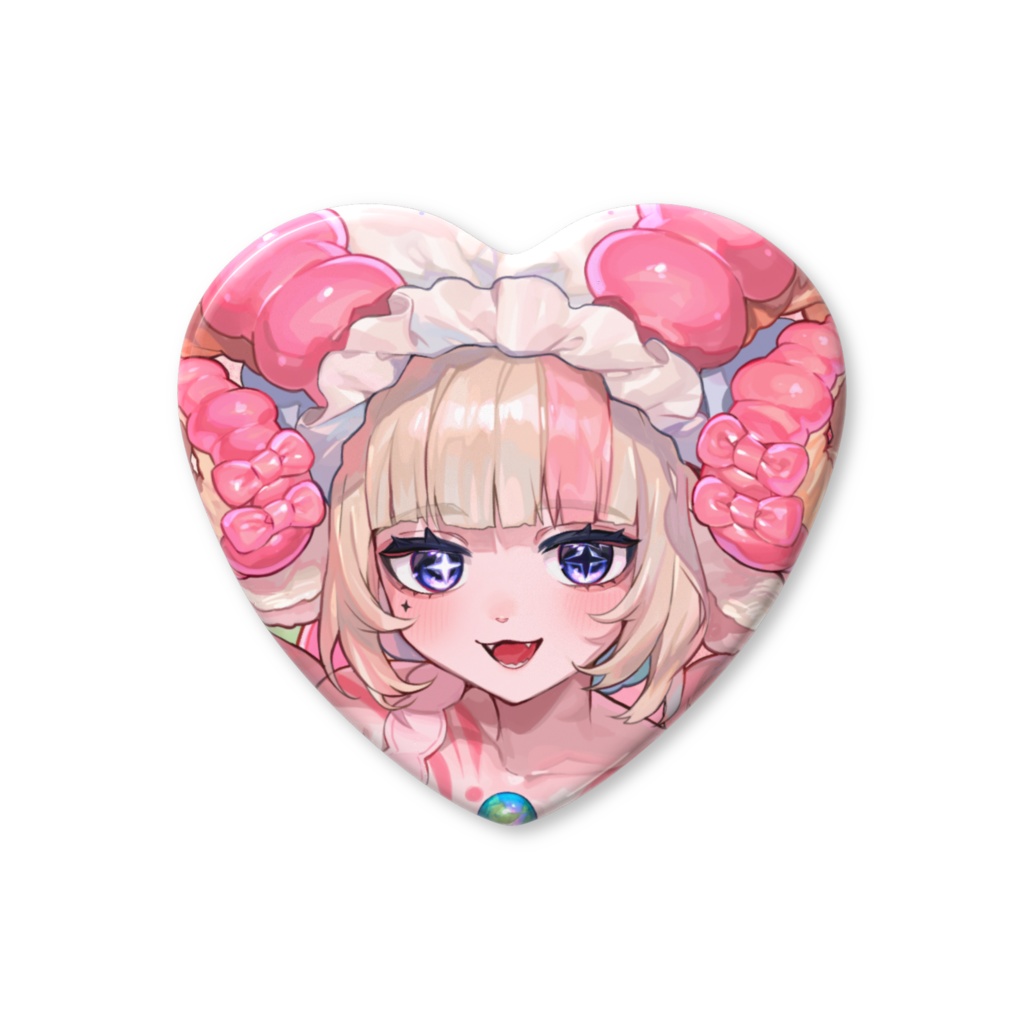 【半年記念グッズ】LOVE SEKAI ♡ ハート缶バッジ