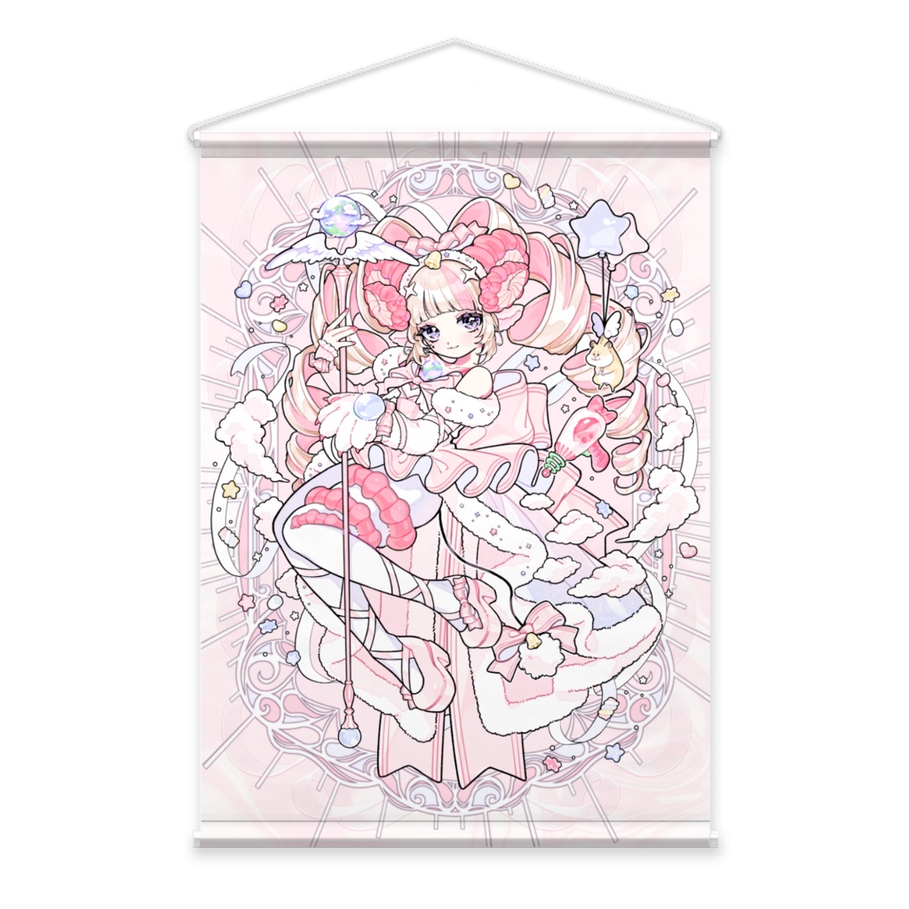 【1周年記念グッズ】魔法少女セカイ❤︎B2タペストリー